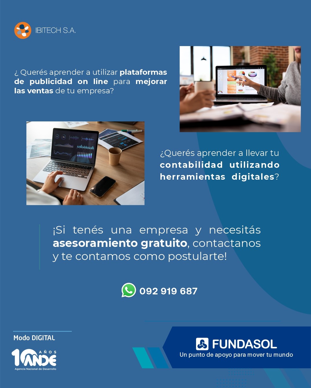 ¡Asesoramiento sin costo para empresas formales!